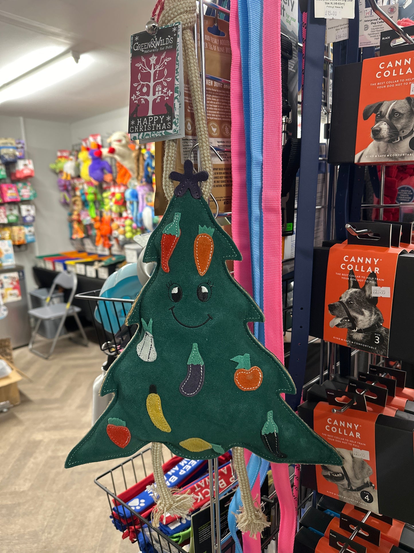 Green & Wild’s Christmas Tree Dog Toy.