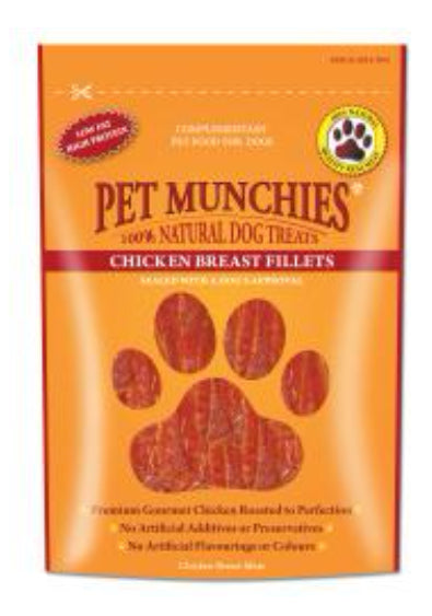Pet Munchies Chicken Breast Fillets 100g