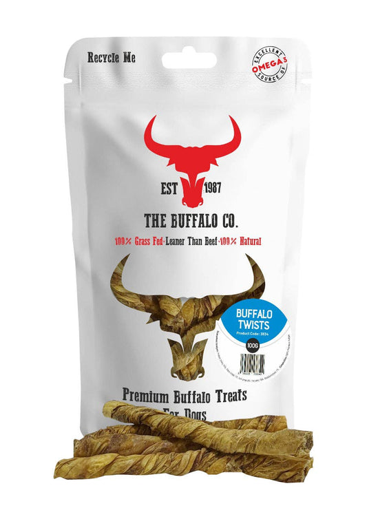 Buffalo Twists-Dog Treats-100g