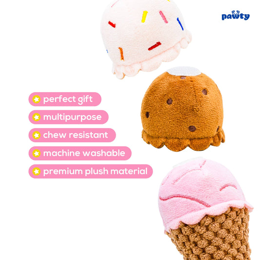 PAWTY's Ice Cream Interactive Dog Toy