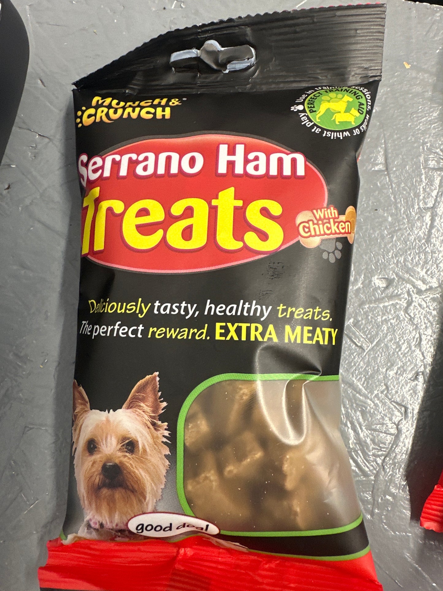 Munch Crunch Serrano Ham Treats.