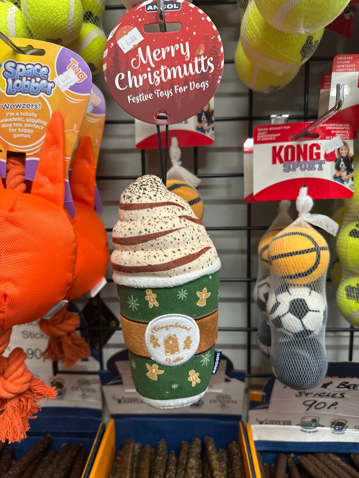 Ancol Gingerbread Latte Dog Toy