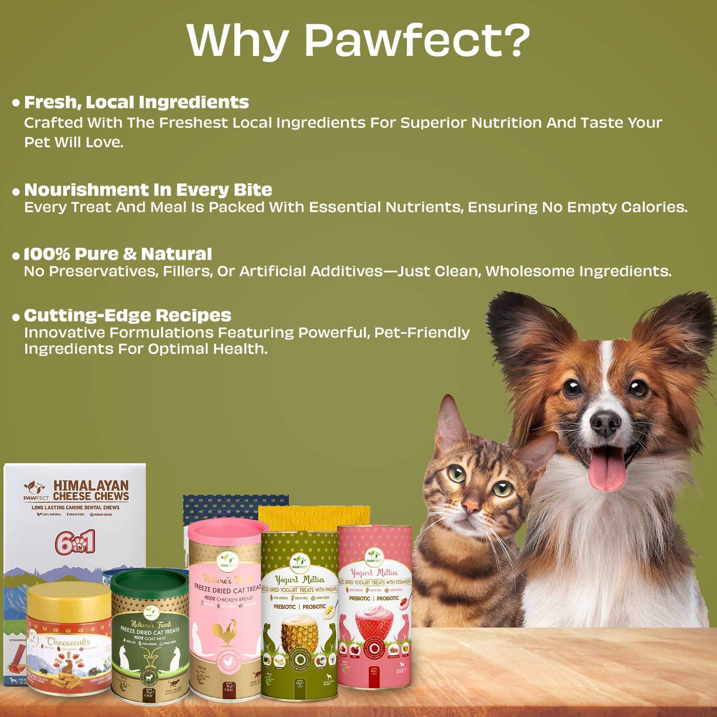 Pawfect Yogurt Melties Prebiotic and Probiotic Dog Treats: Pineapple & Yogurt (38g/1.34oz)