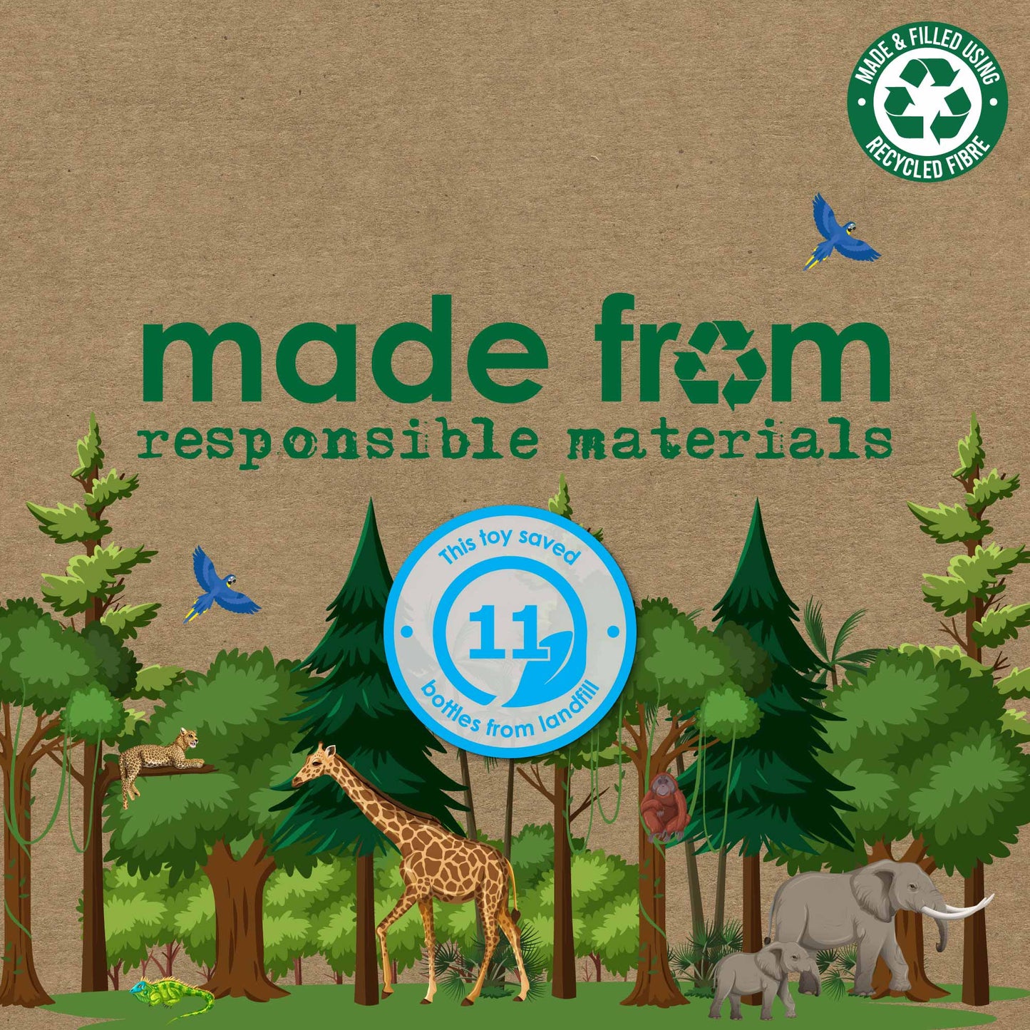 Rosa Red Panda -Dog Toy Made From Recycled Materials