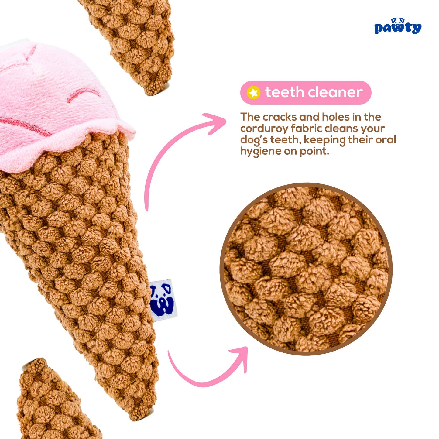 PAWTY's Ice Cream Interactive Dog Toy