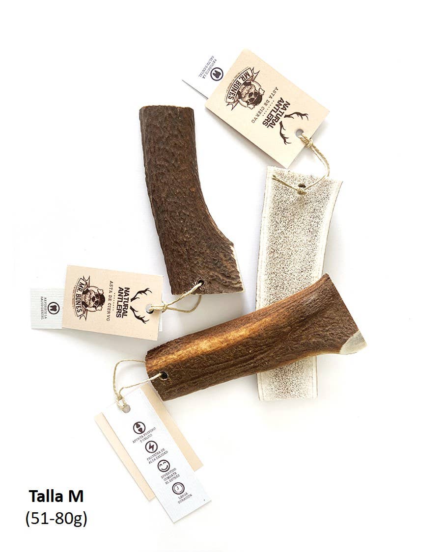 Deer Antler Split - Natural Chew for Dogs: L (81-120g)