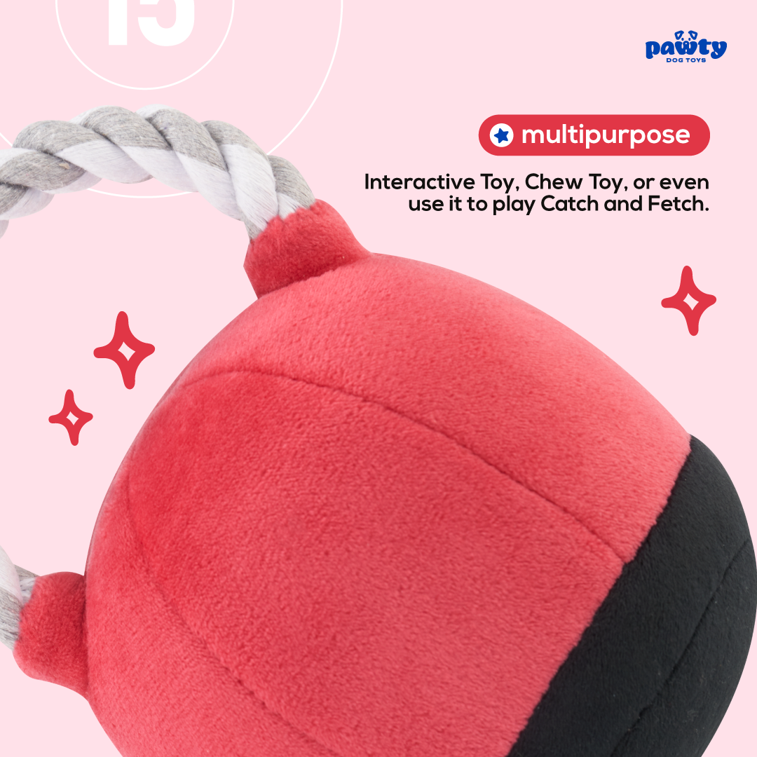 Kettlebell Tug Rope Interactive Toy
