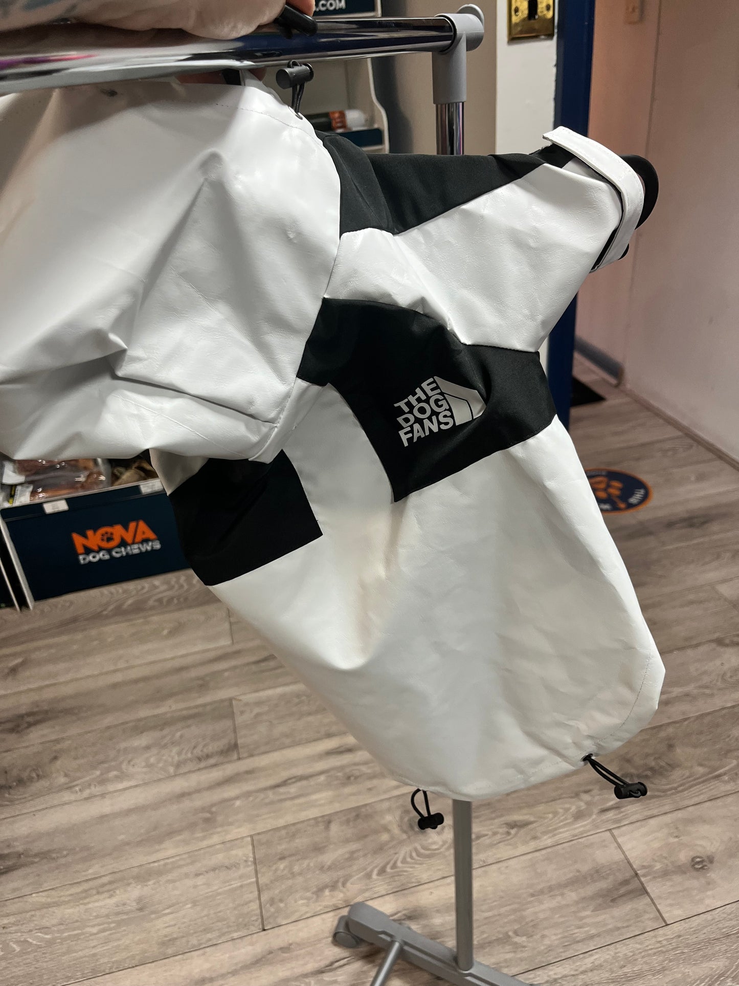 Dog Fans White Rain Jacket