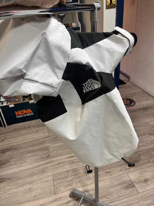 Dog Fans White Rain Jacket
