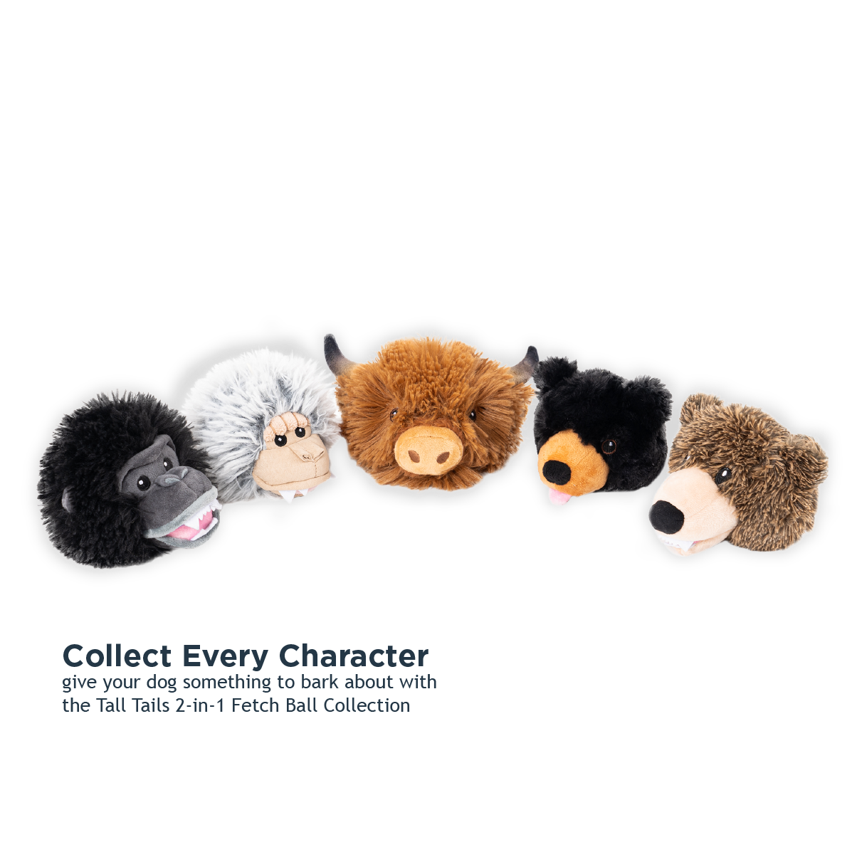 Gorilla 2-in-1 Fetch Ball Dog Toy