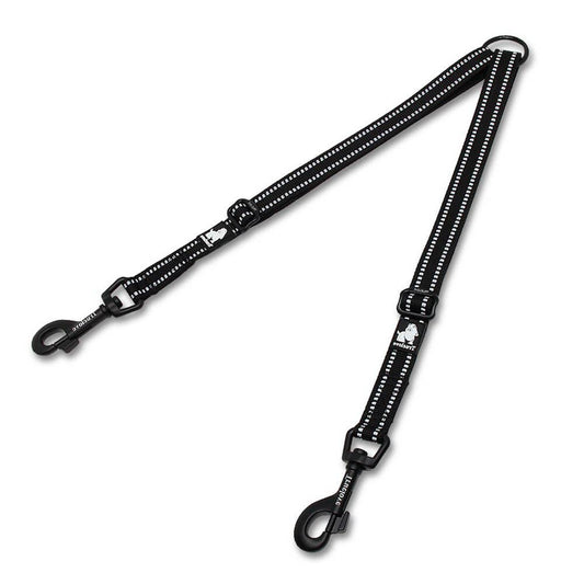 Reflective Double Lead Extender: Neon Yellow / L