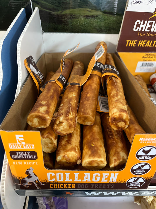 Collagen Chicken Roll 10”.
