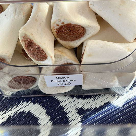 Bacon filled bones.