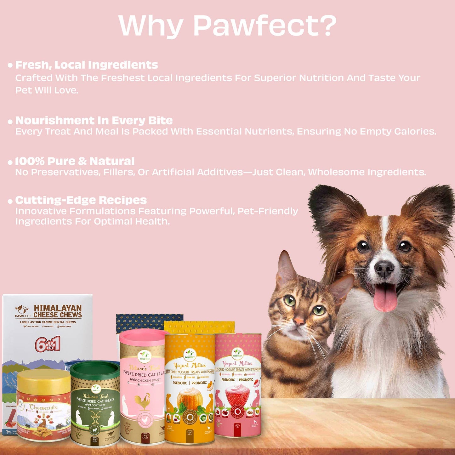 Pawfect Yogurt Melties Prebiotic and Probiotic Dog Treats: Strawberry & Yogurt (38g/1.34oz)