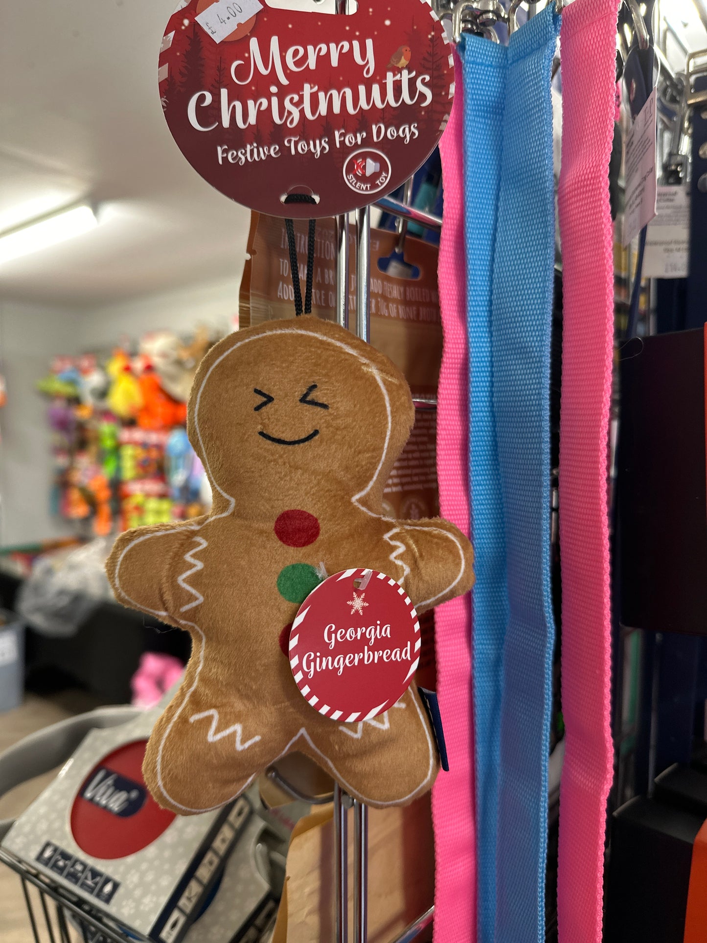 Ancol Georgia Gingerbread Dog Toy.
