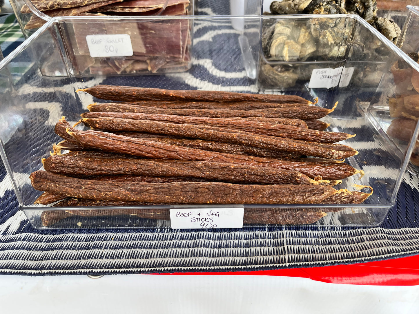 Beef and Veg Sticks.