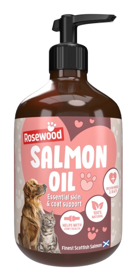 Rosewood Scottish Salmon Oil 500ml c/w Pump.
