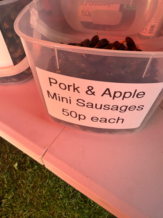 Pork & Apple Mini Sausages.