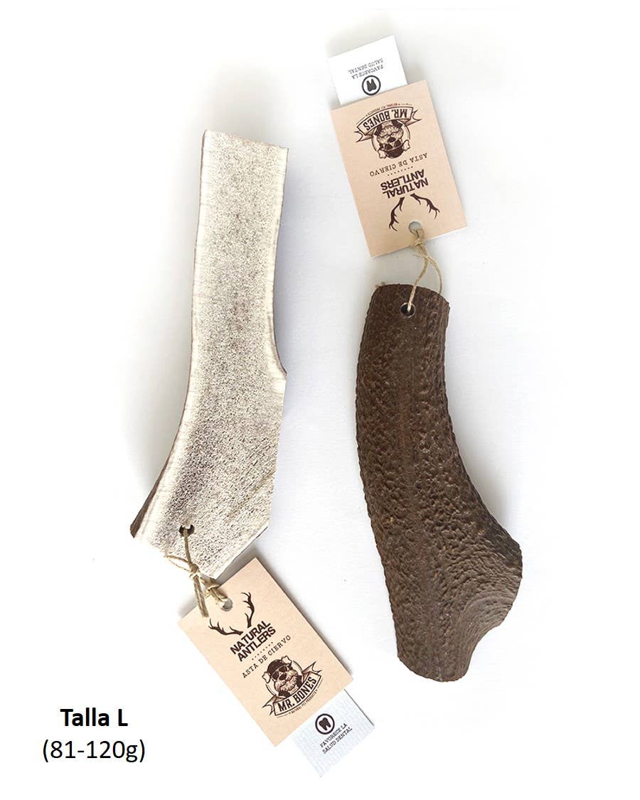 Deer Antler Split - Natural Chew for Dogs: L (81-120g)
