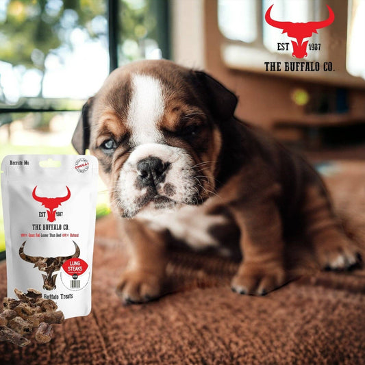 Buffalo Lung Steaks-Dog Treats-100g