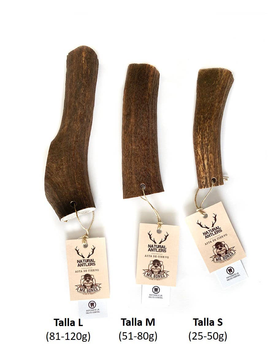 Deer Antler Split - Natural Chew for Dogs: M (51-80g)
