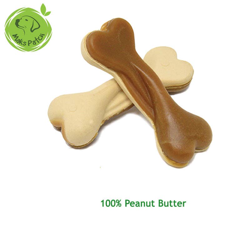 Maks'Patch Dog Treats.  Peanut Butter Bones Small