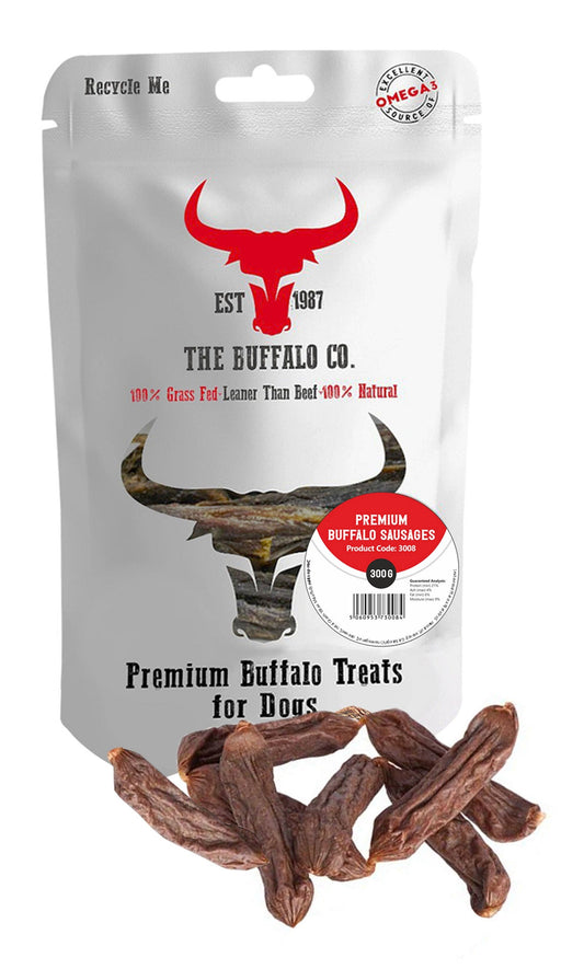Premium Buffalo Sausage-Dog Treats-300g