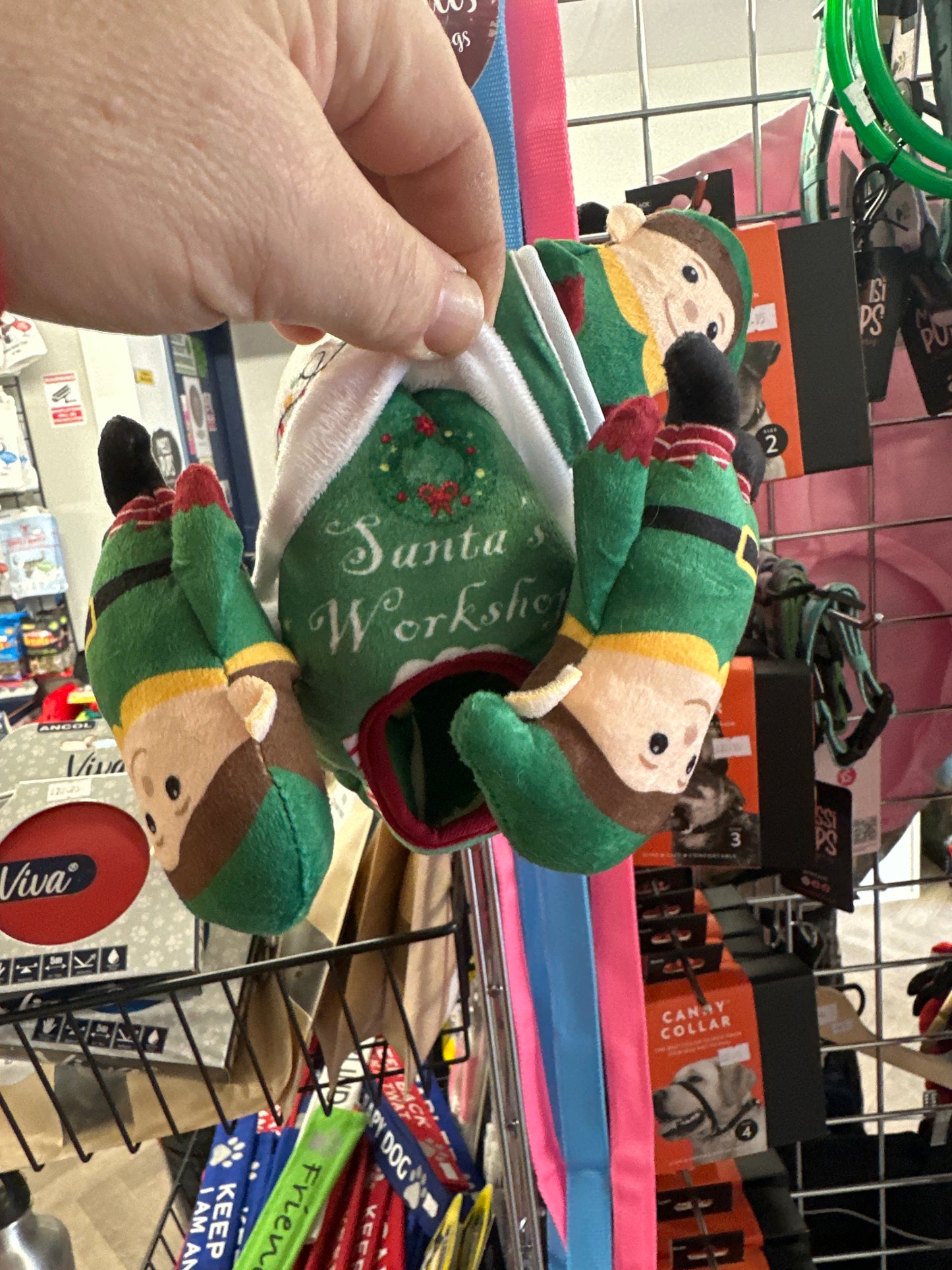 Ancol Santa’s Workshop with Elves Dog Toy