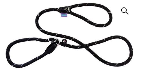 Hem & Boo Mountain Slip Dog Lead 1.5m Black