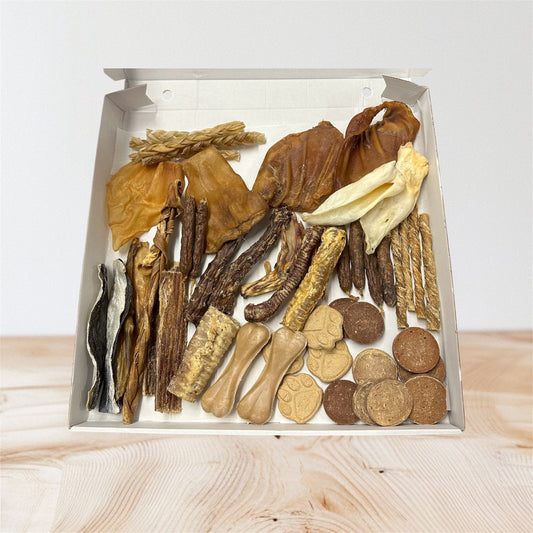 50 Item Chicken Free Doggie Munchie Box.