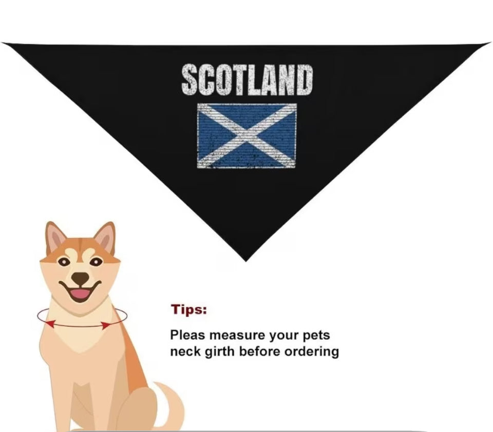 Scotland Dog Bandana 63cm x 28cm