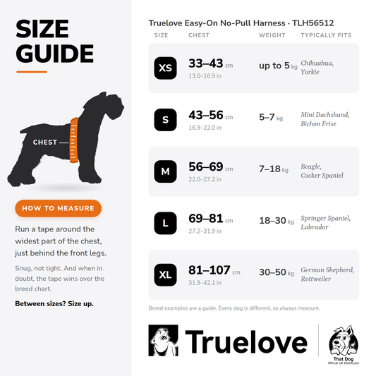 Truelove Easy-On No-Pull Dog Harness: Royal Blue / S