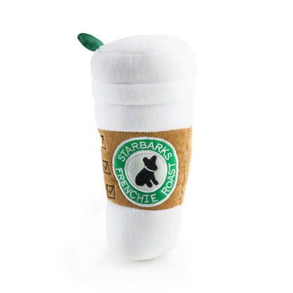 Starbarks Coffee Cup W/ Lid Squeaker Dog Toy: Large