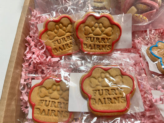 Furry Bairns Dog Treats Healthy Natural Treats: With Icing Border