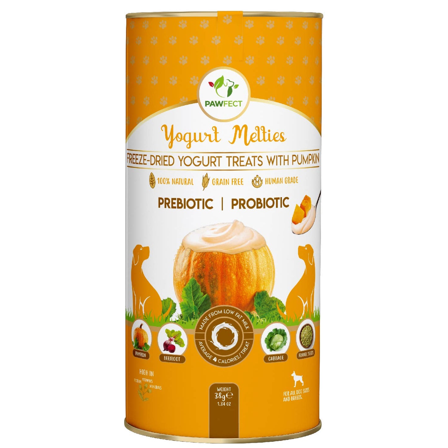 Prebiotic and Probiotic Dog Treats: Pumpkin & Yogurt