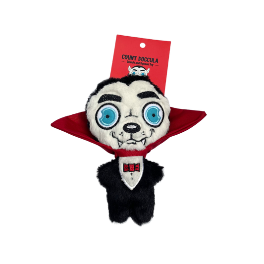 WufWuf Count Dogcula, Crinkle and Squeaky Dracula Dog Toy: Large