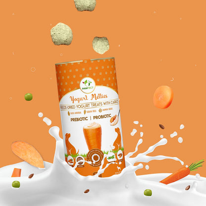 Prebiotic and Probiotic Dog Treats: Carrot & Yogurt