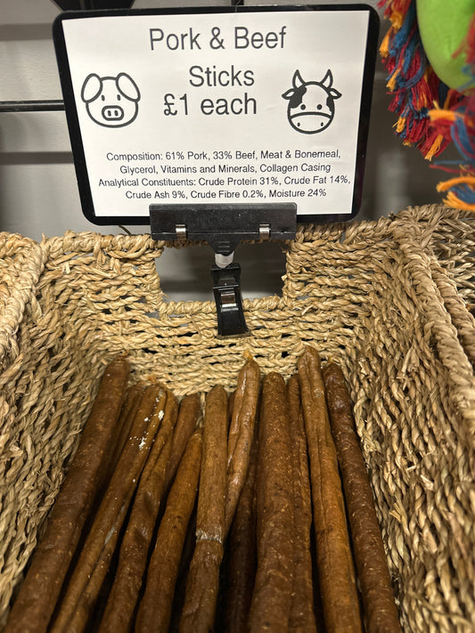 Pork & Beef Sticks.