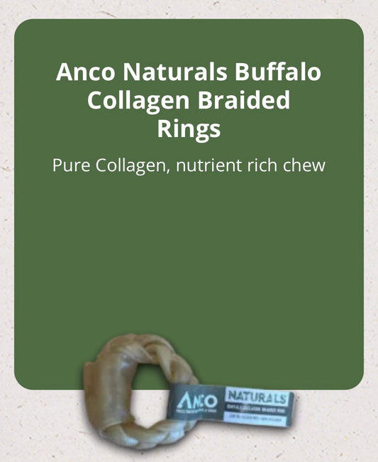 Anco Small Buffalo Collagen Braided Ring