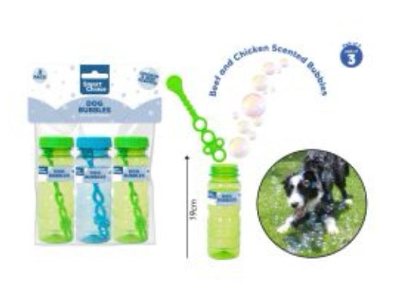 Smart Choice Doggie Bubbles 3 pack. Chicken & Beef Scented.