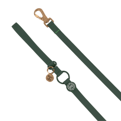 Waterproof Dog Lead - Colour Drops - Forest Green