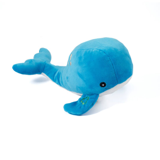 Oshi The Whale Made From Cuddler: Blue & White.