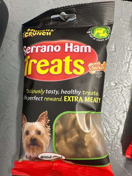 Munch Crunch Serrano Ham Treats.