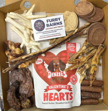 30 Item Valentine’s Doggie Munchie Box.