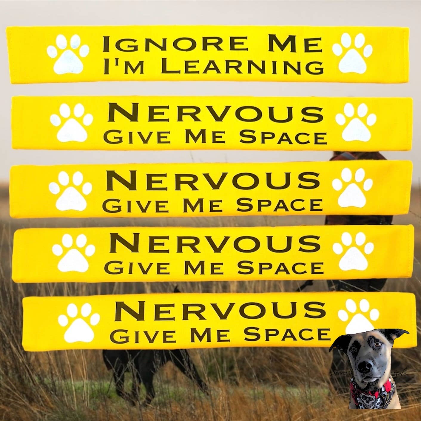Lead Slips - NERVOUS Give Me Space - YELLOW.