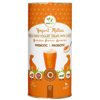 Prebiotic and Probiotic Dog Treats: Carrot & Yogurt