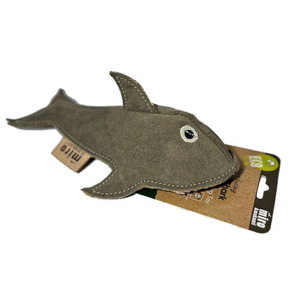 Sidney Shark- Eco Leather Dog Toy: Sidney