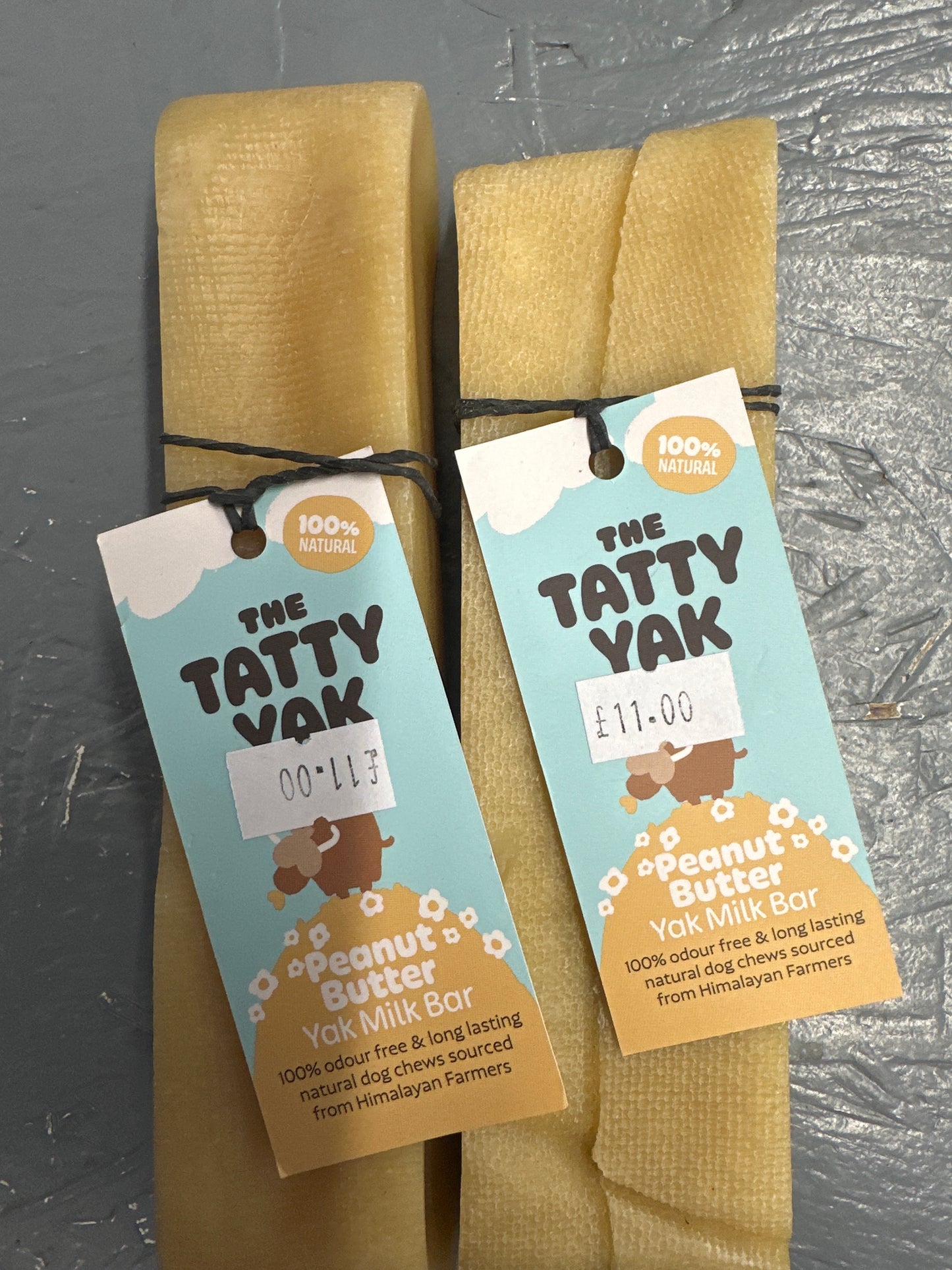 Tatty Yak Peanut Butter XXL Dog Treat.