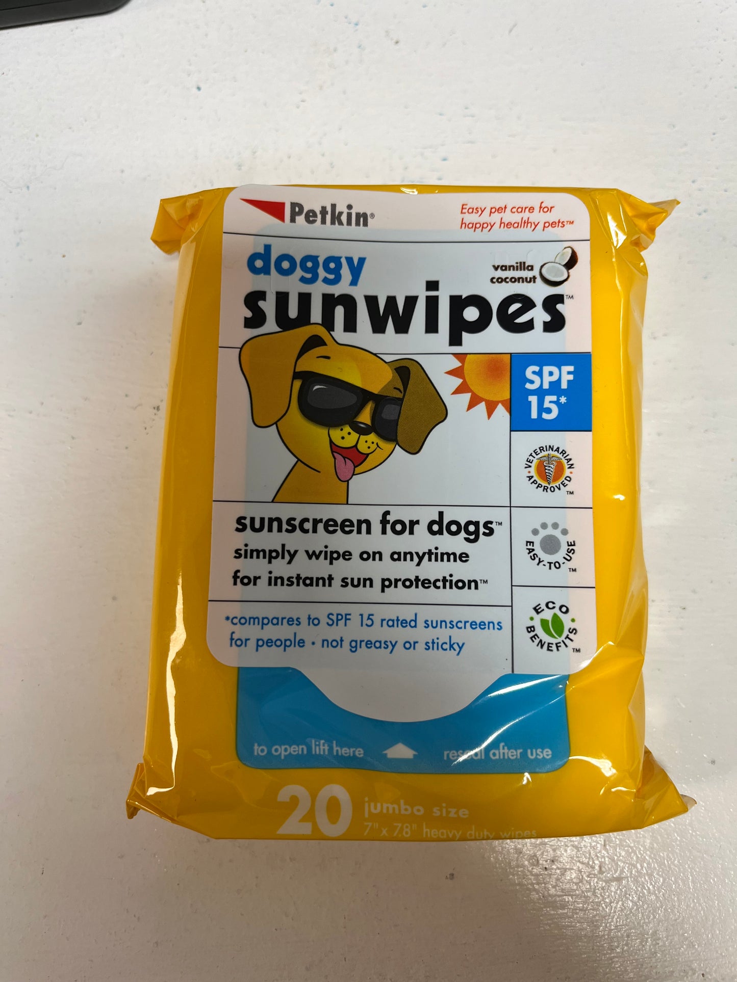 doggy sunwipes