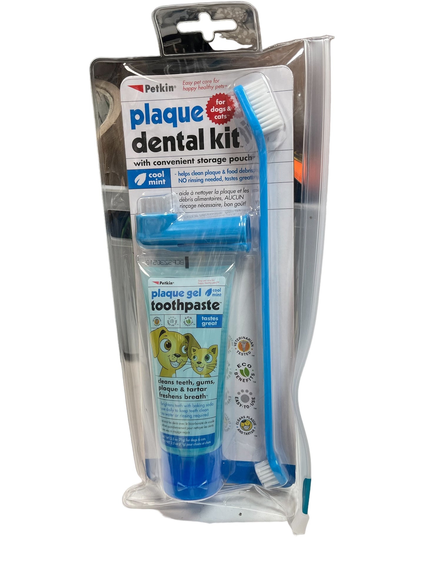 Petkin plaque dental kit